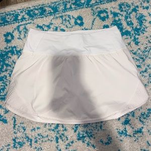 White Lululemon skirt